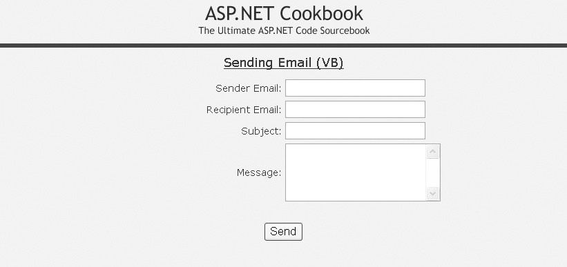 Send email form output