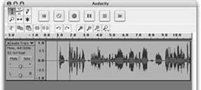 A recording in Audacity