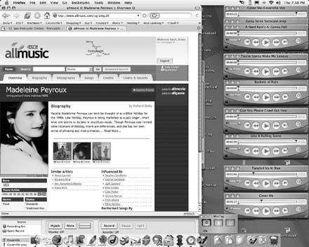 Brian Ibbot’s desktop during the recording of Coverville
