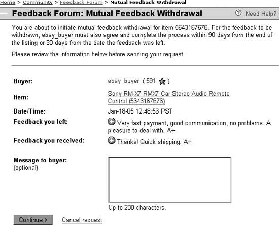 Provided the other party agrees, you can use the Mutual Feedback Withdrawal process to neutralize unwanted feedback comments