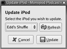 Monopod’s iPod window