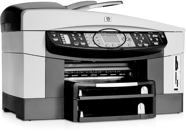 All-in-one printers combine a desktop printer, scanner, and fax machine into one bulky but convenient package. When shopping, look for one with an ample-sized color screen (circled). You’ll be working on that screen when making minor, on-the-fly edits to remove red-eye or adjust the color values in your pictures.