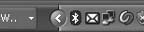The Bluetooth icon on the task bar