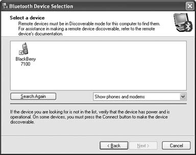Bluetooth-enabled devices within range