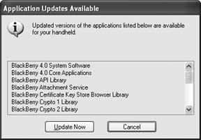 Desktop Manager recognizes the new system software