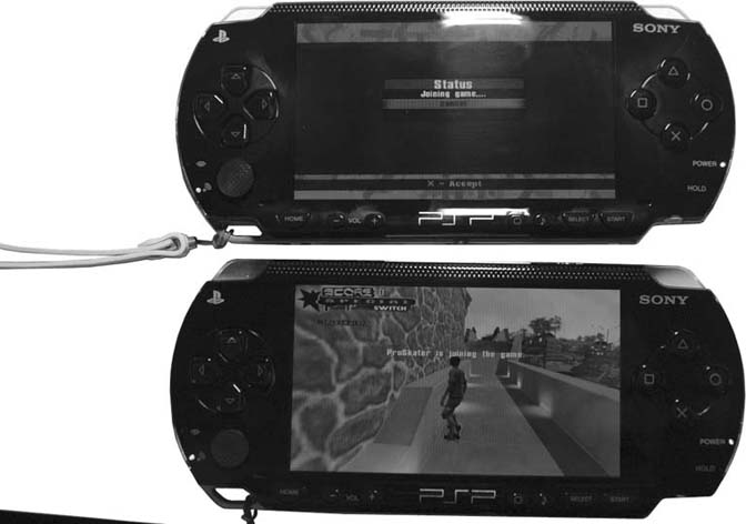 The second PSP is on top; the host PSP is on bottom
