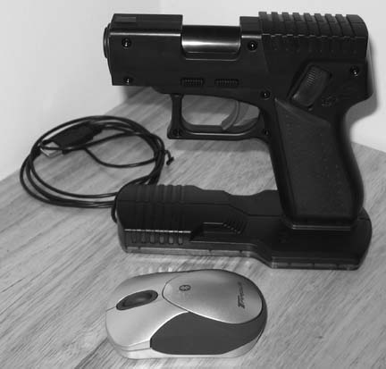 The PistolMouse FPS and Targus Bluetooth Mini Mouse