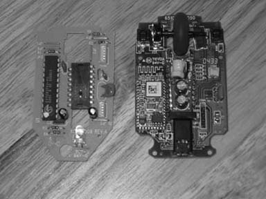 Main boards from each mouse