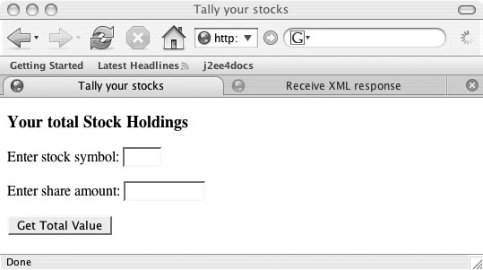 Request a stock’s price