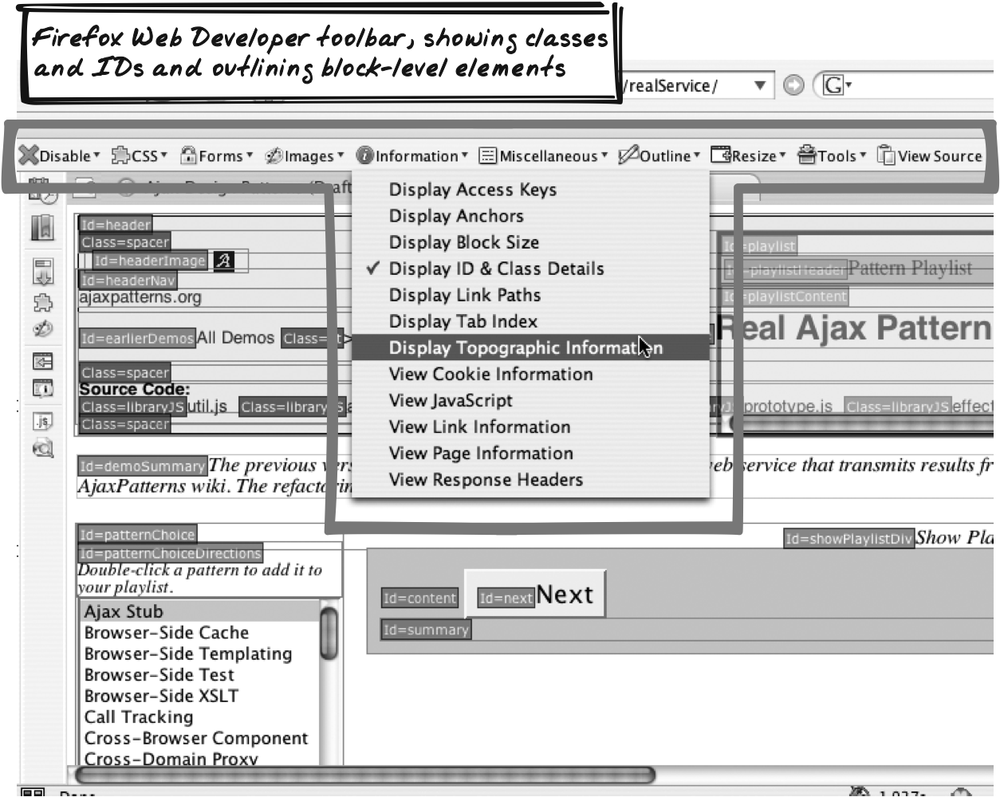 Web Developer toolbar