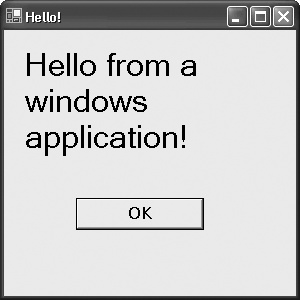 A Windows application