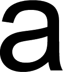 The letter “a”