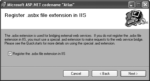 Installing a file extension with IIS