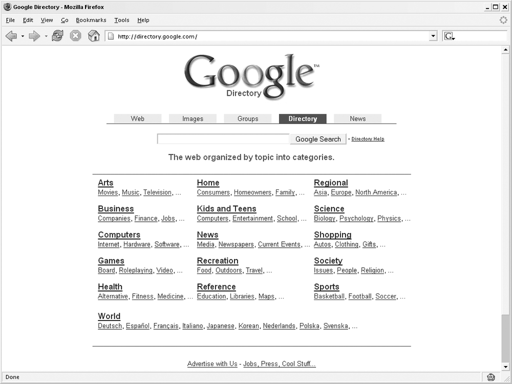 The Google Directory