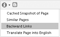 Finding extended information about the current page with Google Toolbar
