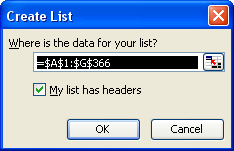 Working with List Objects