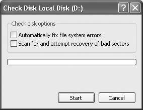 Checking for Hard Disk Errors with Chkdsk
