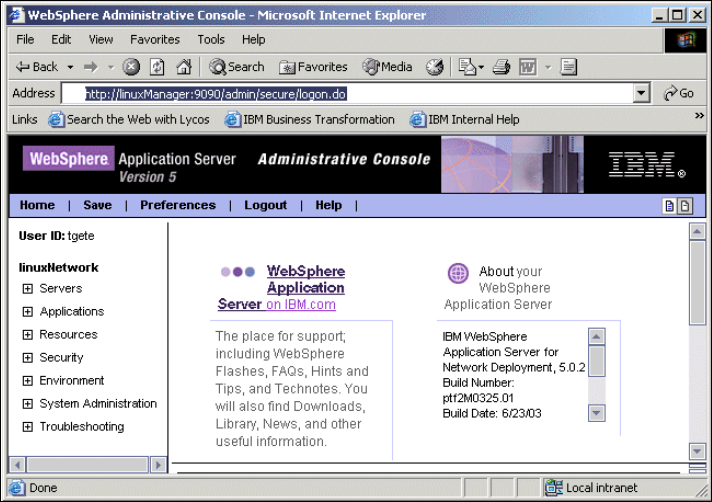 Installing Websphere Application Server Network Deployment – KTIR