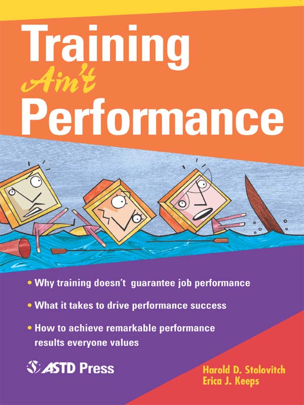 Cover Page - Training Ain’t Performance [Book]