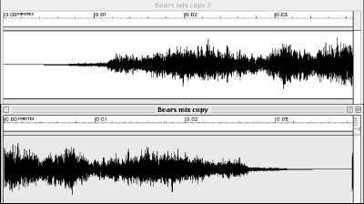 The backwards effect simply creates a copy of the waveform and plays it backwards