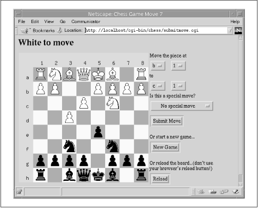 The board at the beginning of Move 4, Round 3 in the 1997 Kasparov/Deep Blue rematch