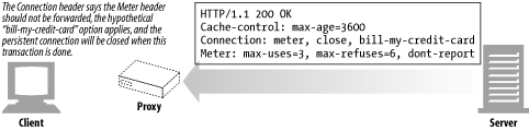 The Connection header allows the sender to specify connection-specific options