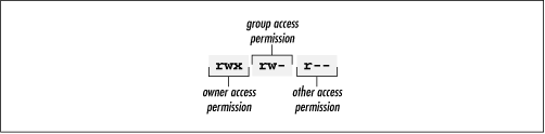 Access modes specify three permissions