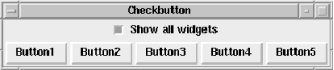 Window after clicking the Checkbutton
