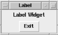 A simple window with Label and Button