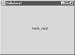 The HelloJava1 application
