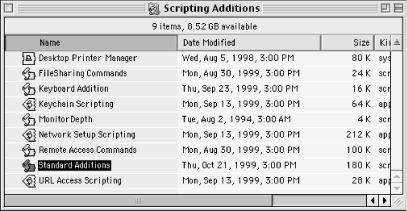 Scripting addition files in OS 9