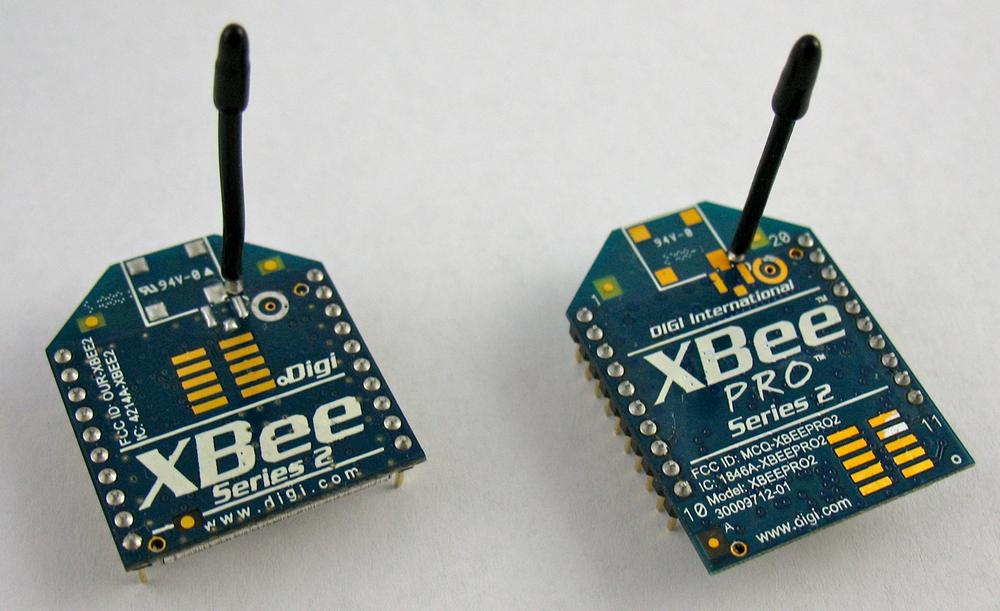 XBee radios in regular and PRO flavors