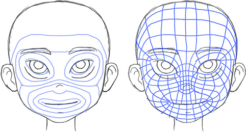 Studying the Face's Topology - Learning Blender: A Hands-On Guide to  Creating 3D Animated Characters [Book]