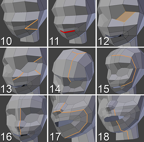 efterligne lastbil Forkortelse Defining the Face's Shapes - Learning Blender: A Hands-On Guide to Creating  3D Animated Characters [Book]