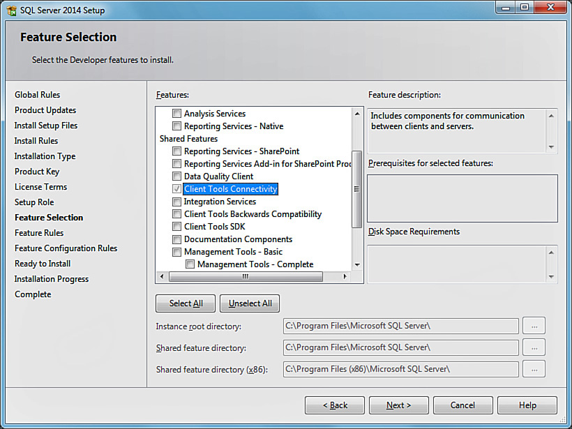 Besættelse farvestof Landmand Installing the Client Tools - Microsoft SQL Server 2014 Unleashed [Book]
