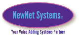 A logo reads New net Systems. Your value adding Systems partner.