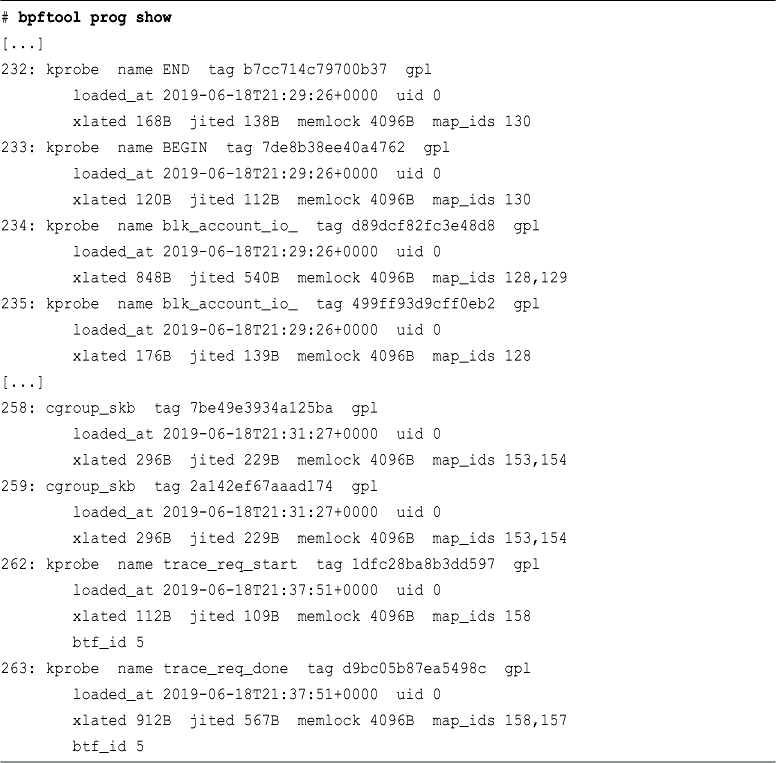 Code Snippets - BPF Performance Tools [Book]