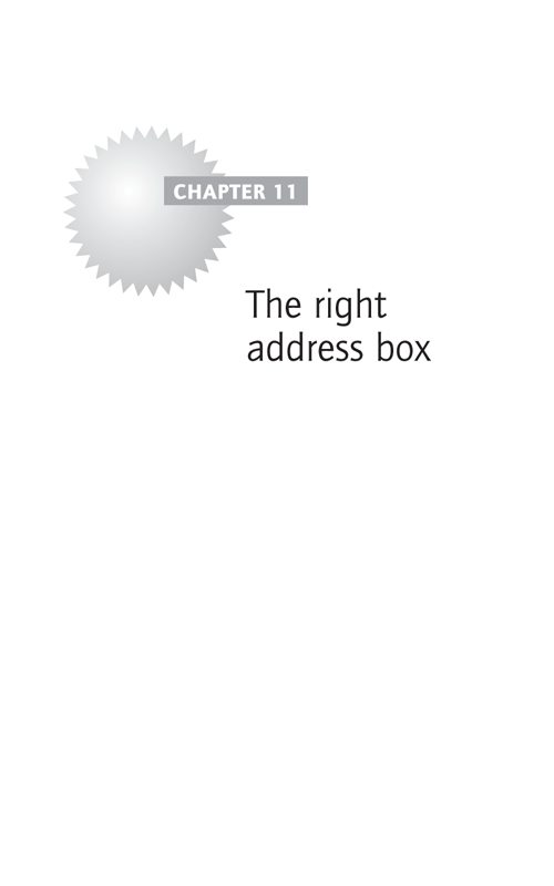 The right address box