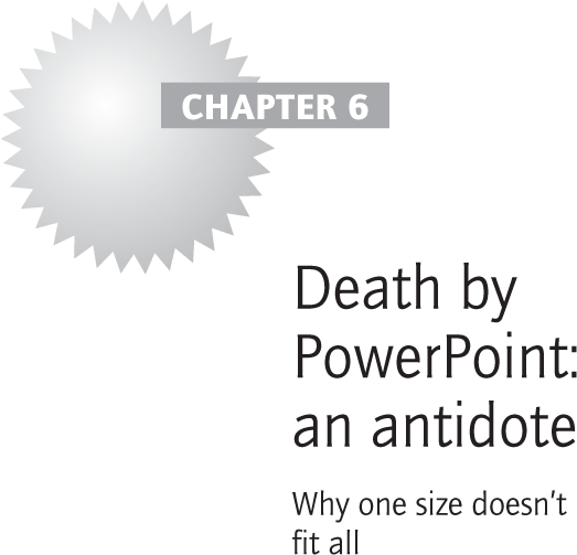 Death by PowerPoint: an antidote
