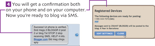Set up SMS Blogging