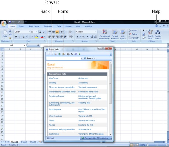 Figure 3-1: The Help window lets you search for answers to your questions.