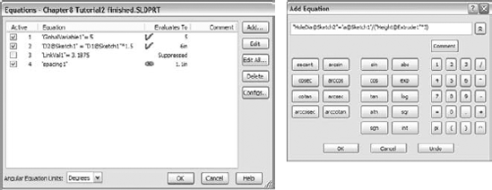 The Equations interface