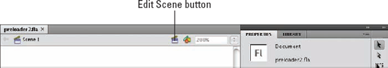 Use the Edit Scene button to choose your scene.