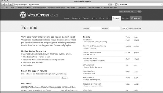 The WordPress support forums are powered by bbPress.