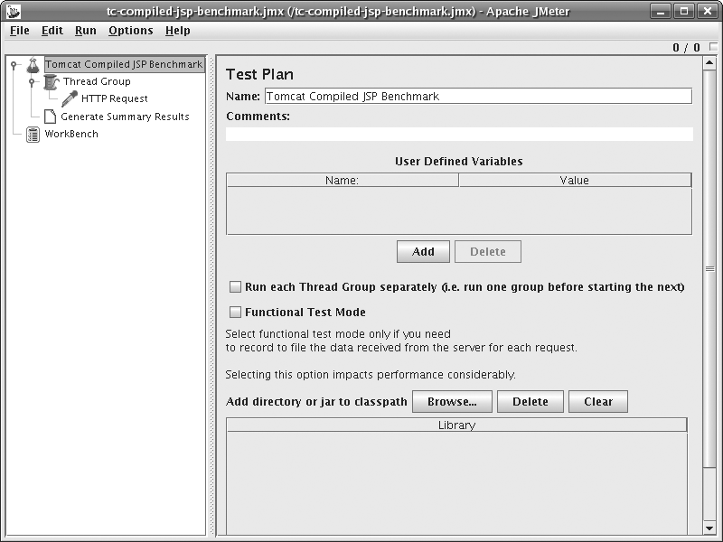 Apache JMeter GUI showing the fully assembled test plan
