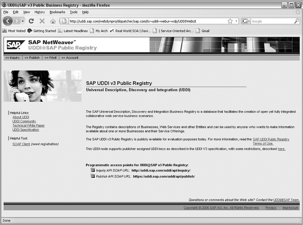 SAP Public UDDI 3 Registry