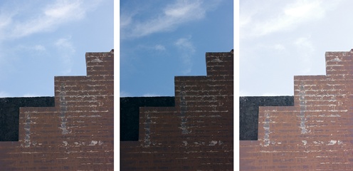 Here's a bracketed set of the same scene. The left-most image was shot as the camera metered it, the second image is underexposed by 1 stop, and the third image is overexposed by one stop.