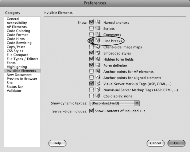 Dreamweaver’s Preferences dialog box is a smorgasbord of choices that let you customize the program to work and look the way you want.