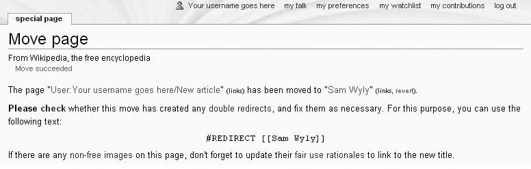 Thereâs one more step after youâve moved a pageâfixing any double redirects. A double redirect is where article A has a link to page B; page B is a redirect that immediately takes the reader to page C; and page C is also a redirect that points to page D.