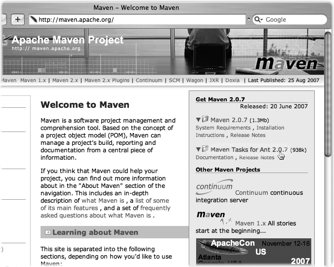 Download link for Maven Tasks for Ant on Maven site